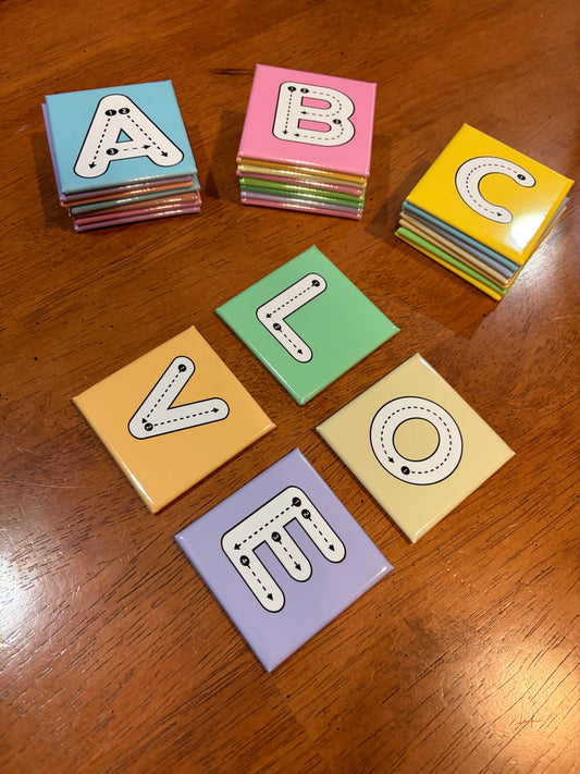 2x2 Photo Magnet - Alphabet Set