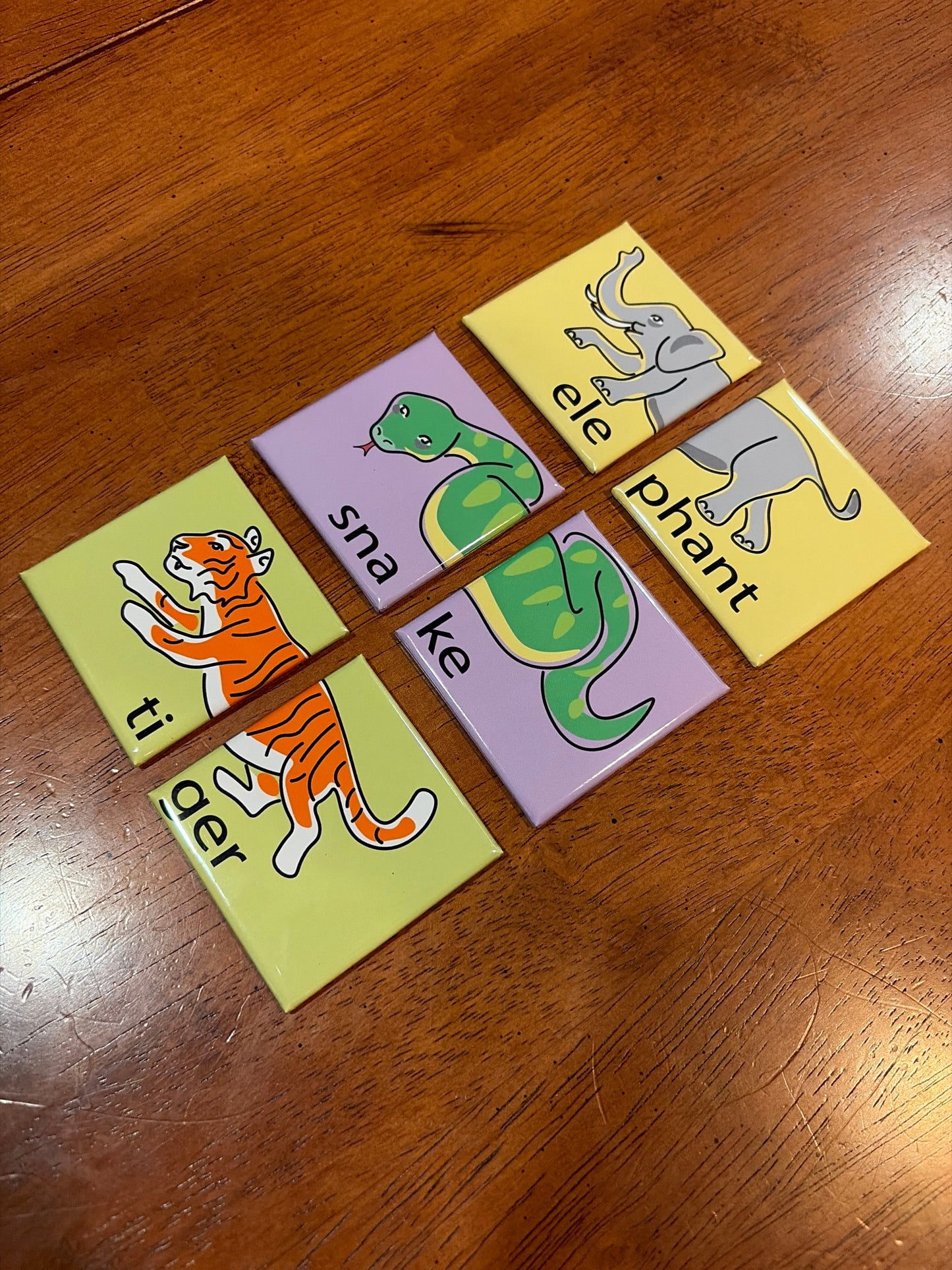 2x2 Photo Magnet - Animal Set