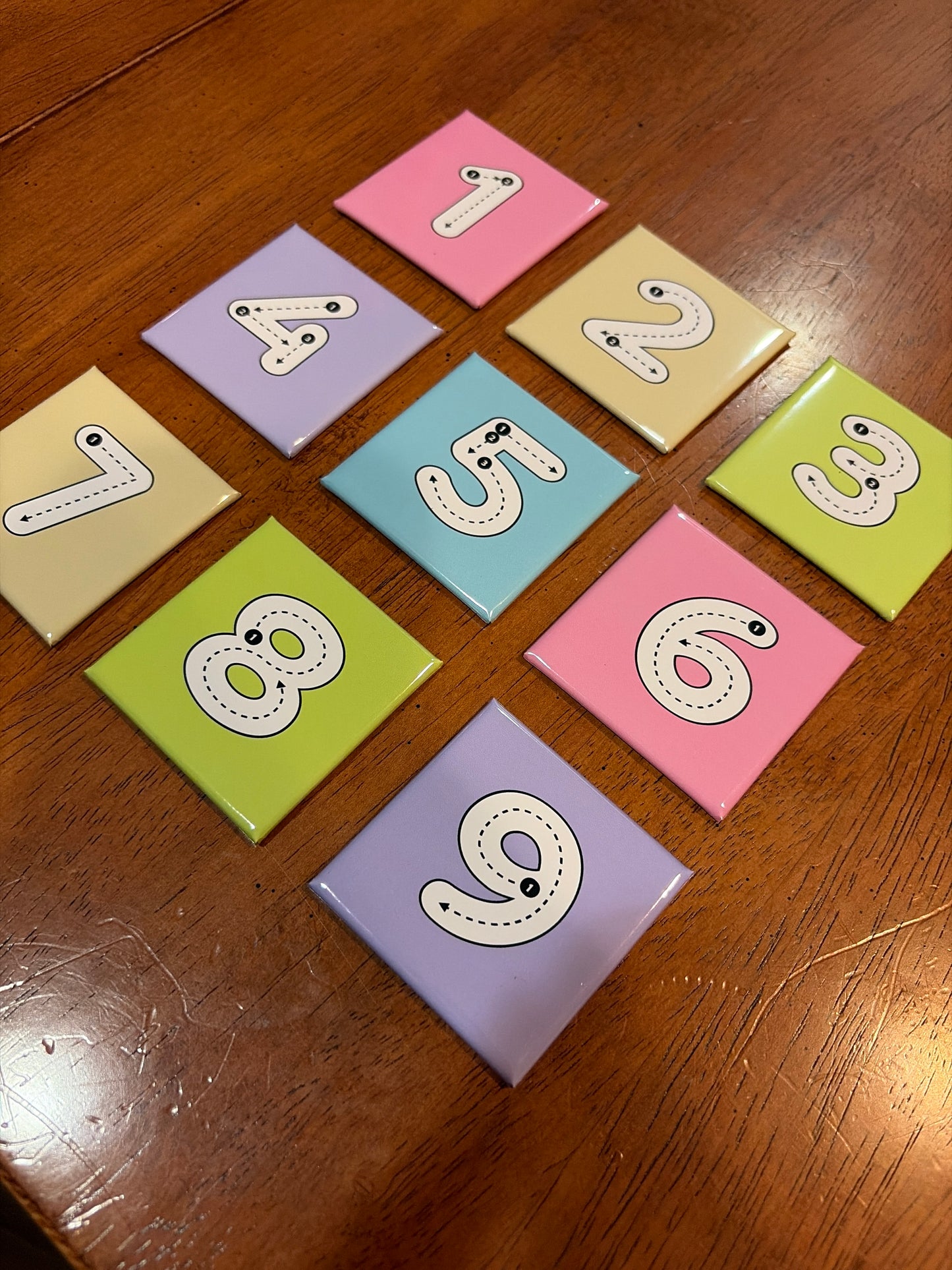 2x2 Photo Magnet - Numbers Set