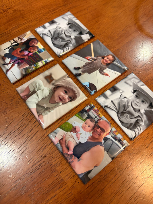 2x2 Custom Photo Magnet - Bundle of 6